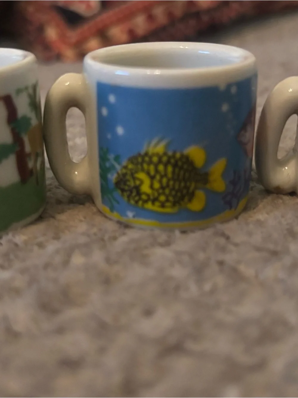 Vintage Mini Ceramic Mug Lot 11 NFL Football Golf Animal Miniature Cups